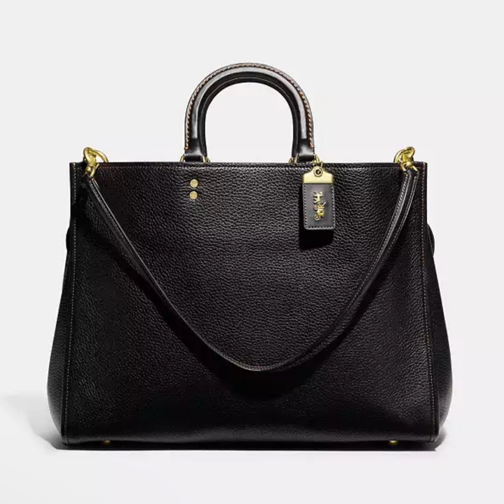 Rogue Bag 39 In Regenerative Leather - CD941 - Black with Brass Hardware